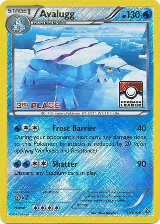 Flashfire Avalugg #31 Third Place League Challange